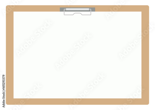 クリップボード、ベージュ