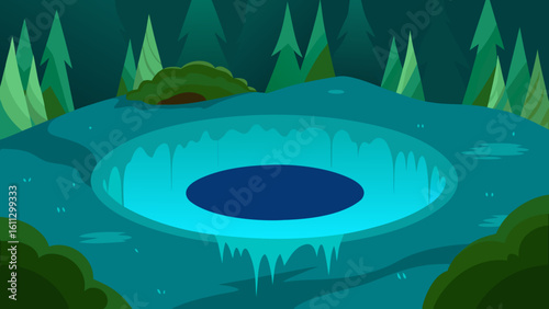 A vibrant vector illustration of tropical fish in an aquarium with a summer ocean design