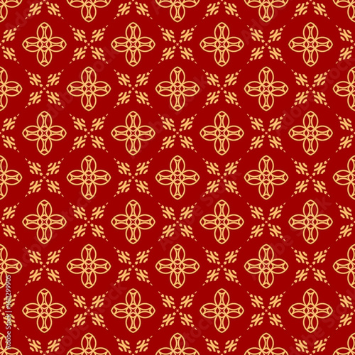 red ethnic ikat geometric tribal aztec seamless pattern. design for background, notebook cover, carpet, cloth, batik, textile, paper print, sarong, card, floor, curtain, fabric print, ceramic