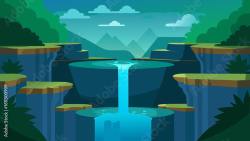 A luxurious hotel resort with a sparkling swimming pool offers a perfect summer vacation spot with relaxing chairs and a stunning ocean view under a clear sky