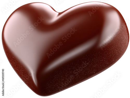 Smooth Heart-Shaped Chocolate Candy Perfect for Romantic Occasions and Sweet Treats