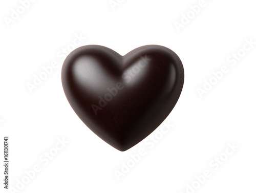 Heart-Shaped Dark Chocolate Candy Perfect for Romantic Occasions and Sweet Treats for Loved Ones on Special Days