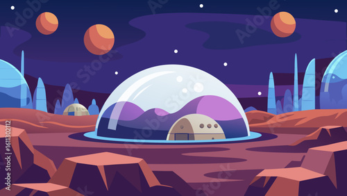 A mysterious UFO hovers in the night sky over a serene moonlit landscape, a lone silhouette against the stars