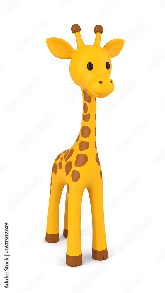 Obraz premium Cute cartoon giraffe toy