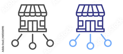 Branching  Franchise icon color