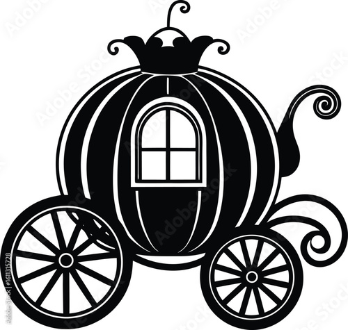 vintage carriage silhouette