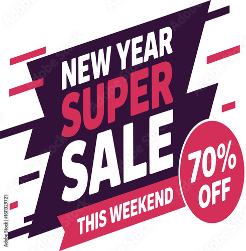 New Year super sale this weekend, offering 70% off, a perfect opportunity for incredible savings now