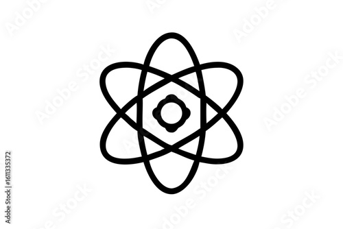 React Logo Silhouette on White Background JavaScript web development