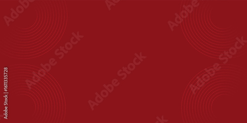 Collection of red concentric circles. Collection of radial sound wave or sonar rings. Pack of radar icon symbols, targets, dashed lines, halftones.vector illustration.modern.