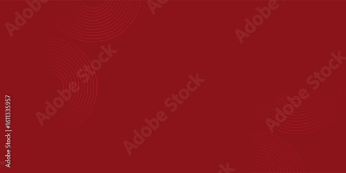 Collection of red concentric circles. Collection of radial sound wave or sonar rings. Pack of radar icon symbols, targets, dashed lines, halftones, vector illustration.