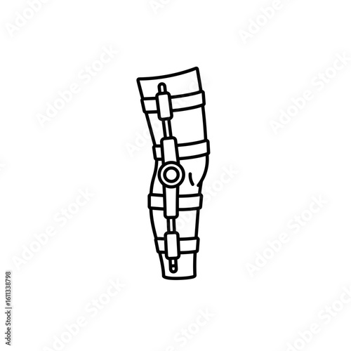 Leg brace for support and stabilization during recovery