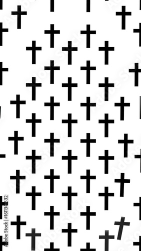 Abstract pattern of repeating crosses