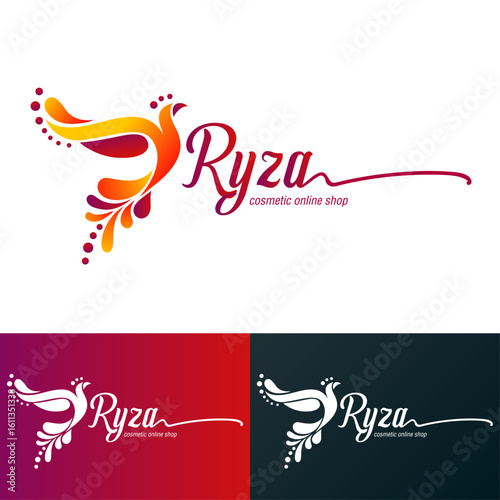 Logo Aryza cosmetic online shop vector design