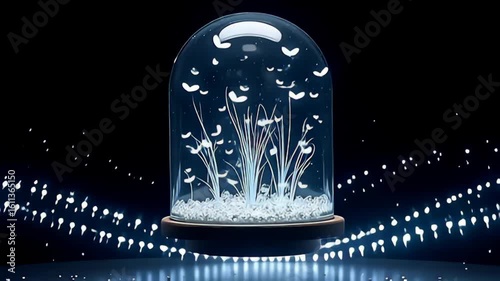angstrom heavenly spectacle rises angstrom angstrom vagrant transparent capsulise fill with dance firefly err done an aery environment, with luminescent paths of beam riffle ilk ripple