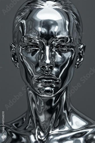 futuristic cyber woman