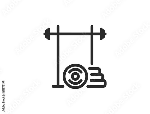 Sport and Fitness set of web icons in line style. Gym and fitness icons for web and mobile app. Healthy lifestyle, exercise, diet, nutrition, weight training, body care, workout.