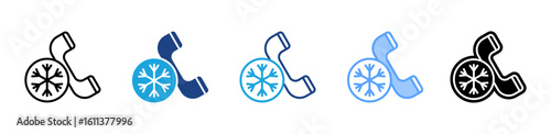 Cold Call icon sheet multiple style collection