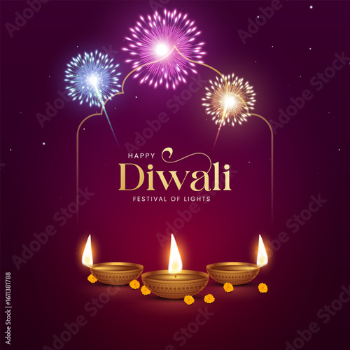 Dipawali wishes with hindi typography.Diwali Calligraphy, Typography Set. Vector set, Hindi, English text,  Diwali ki subhkamnayen. (English Translation : Happy Diwali)
