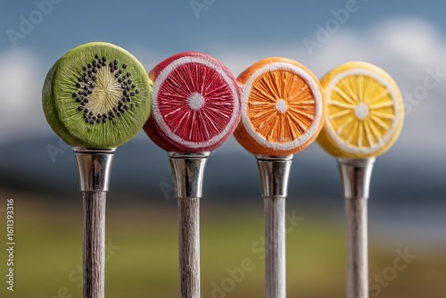 Realistic Fruit-Flavored Golf Tees for Enthusiastic Players