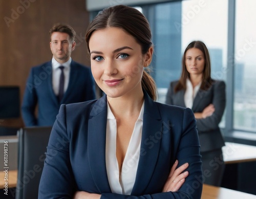 portrait of a smiling businesswoman