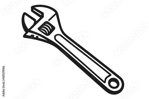 Detailed engraving of a hand drawn illustration featuring an industrial pneumatic jackhammer tool