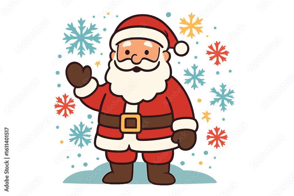 Vector New Year eve menu banner template featuring cartoon comic Santa Claus icon on a holiday celebration flyer background symbolizing family togetherness and fun for kids to enjoy breakfast during Vector New Year eve menu banner template featuring cartoon comic Santa Claus icon on a holiday celebration flyer background symbolizing family togetherness and fun for kids to enjoy breakfast during