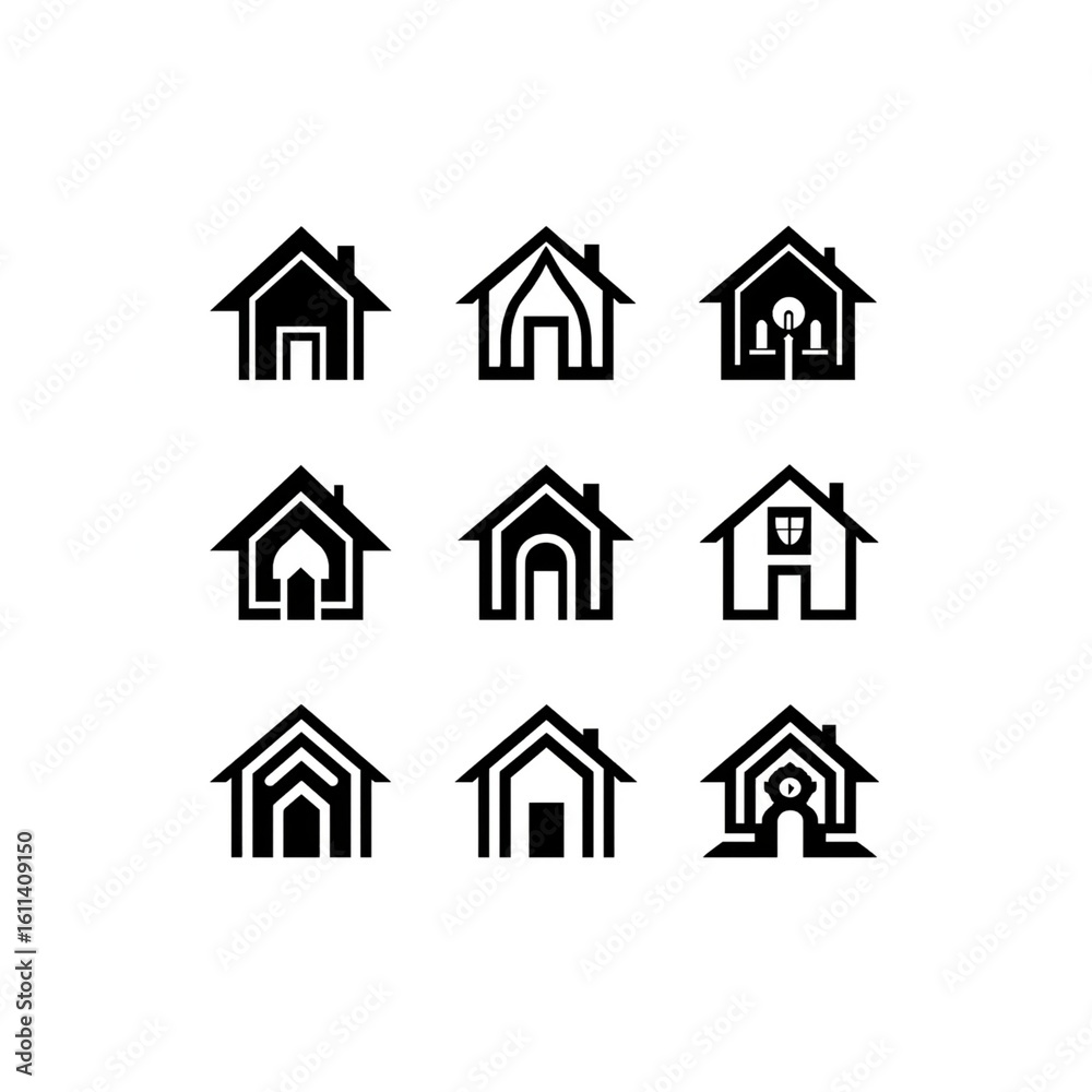 house icons set house icons set