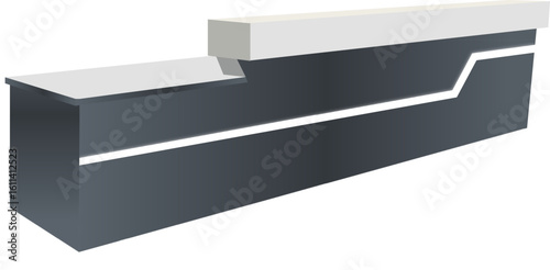  Modern Illuminated Reception Desk