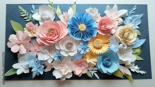 Handmade Paper Flower Art