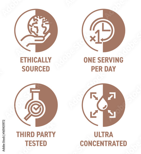 Ultra concentrated, One serving per day, Ethically sourced, Third party tested