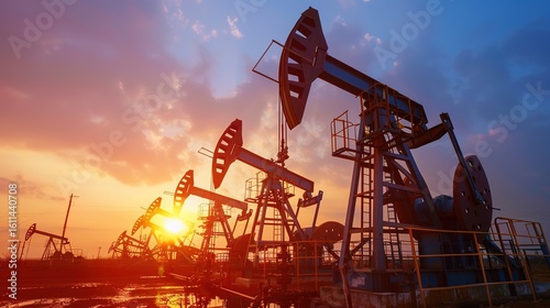 Modern technological - sense oilfield base oil pump images: A Visual Showcase of Cutting - edge Oilfield Technology