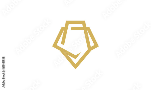 emblem shield logo vector design