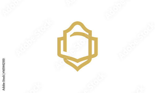 emblem shield logo vector design