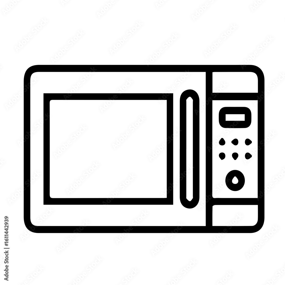 Fototapeta premium icon microwave