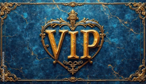 sophisticated vip card with regal gold crest design