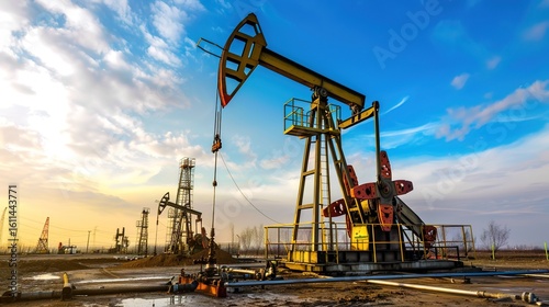 Modern technological - sense oilfield base oil pump images: A Visual Showcase of Cutting - edge Oilfield Technology
