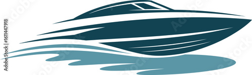 Dynamic Speed Boat on Water