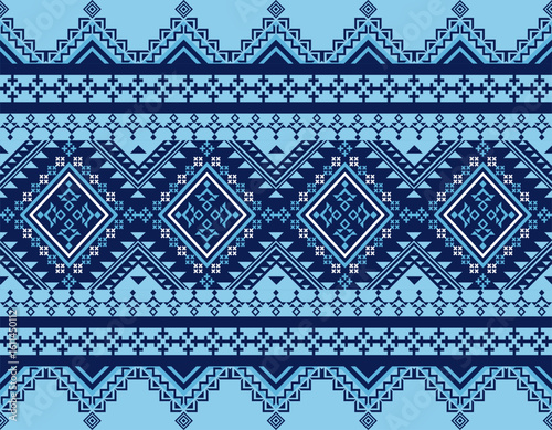 Traditional Hmong/Lanna Geometric Fabric Design