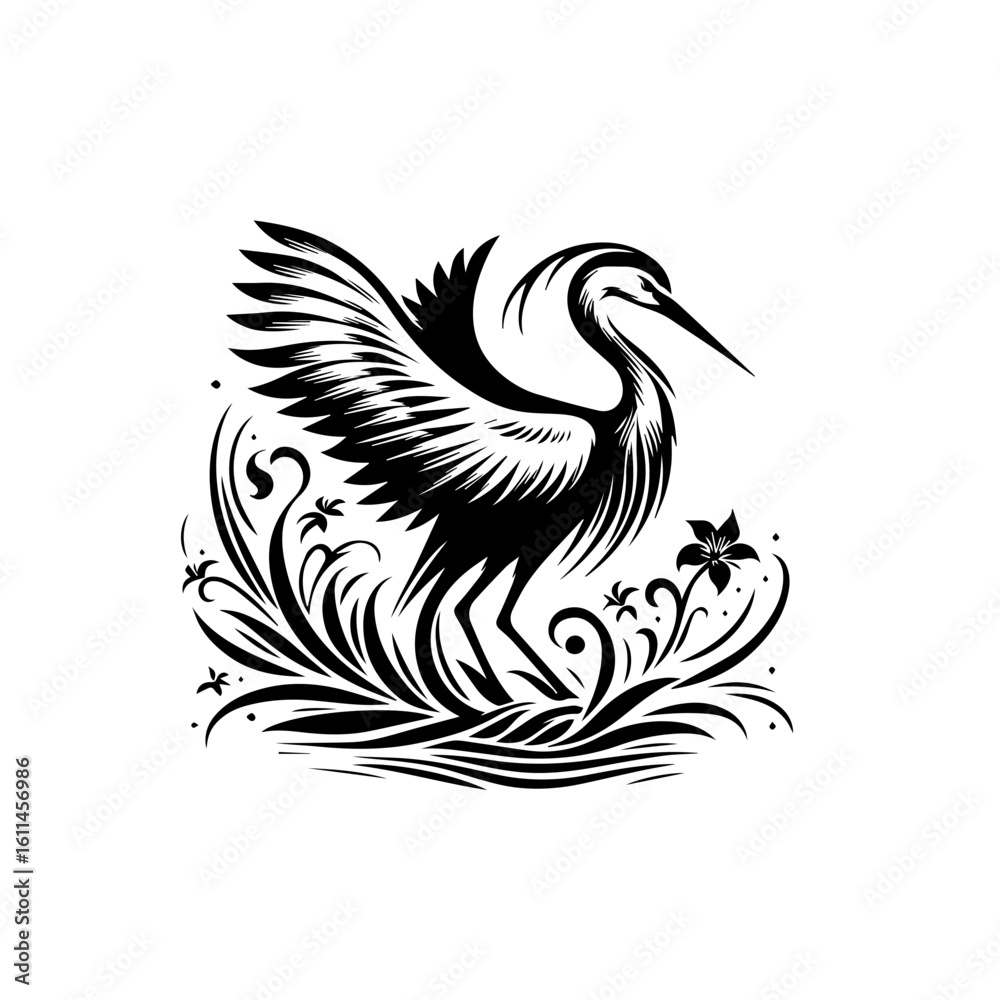Obraz premium vector illustration of an eagle