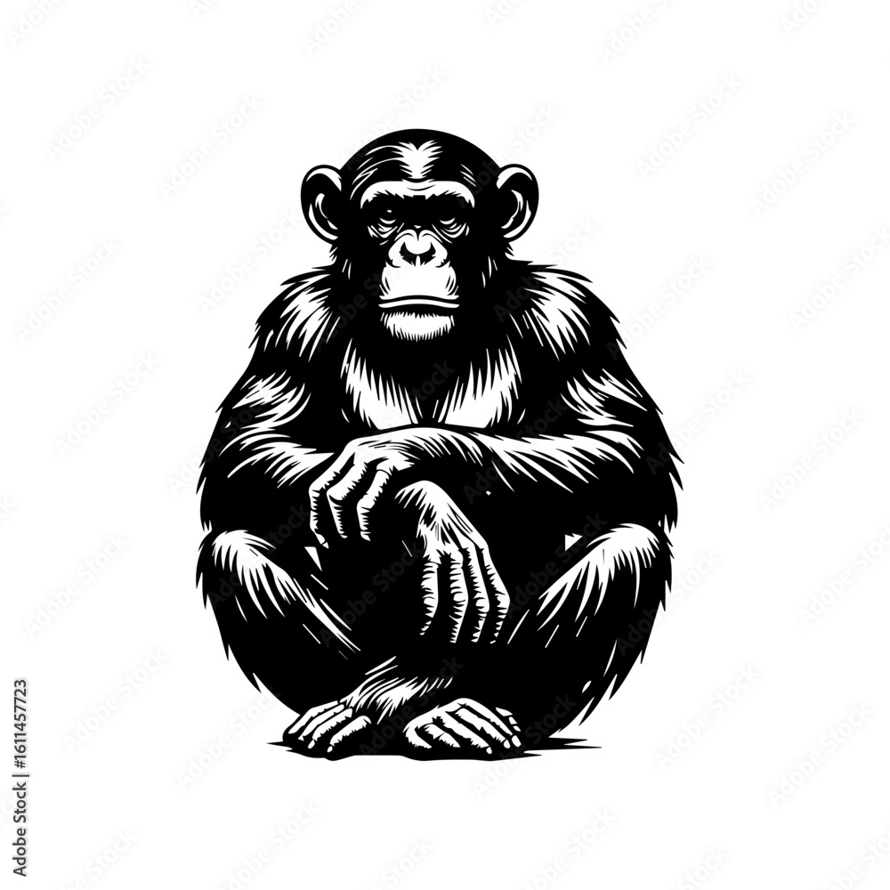 Obraz premium menkey logo 