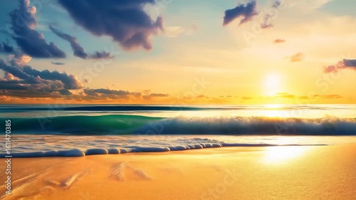 A red and white striped life preserver and a white and red striped sun hat rest on a beach towel.
