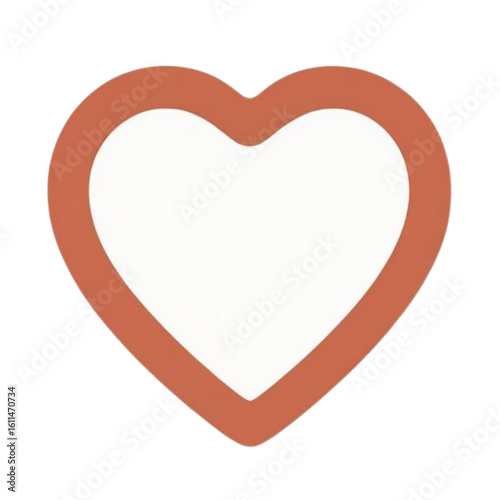 red heart shaped wooden heart