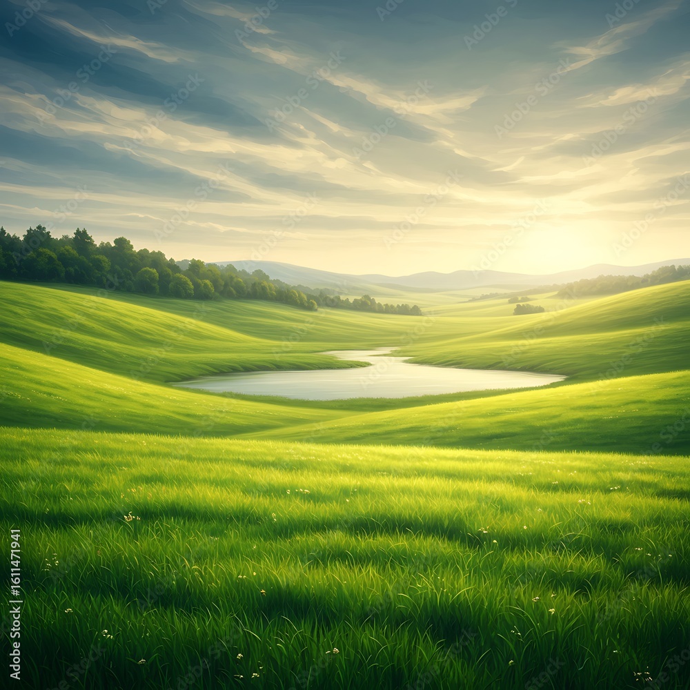 Obraz premium Golden Hour's Embrace