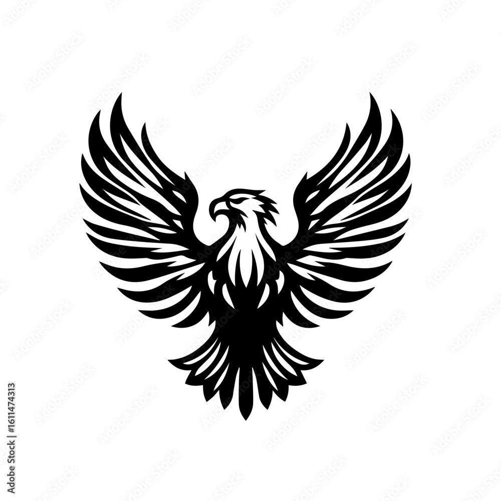 Fototapeta premium eagle with wings