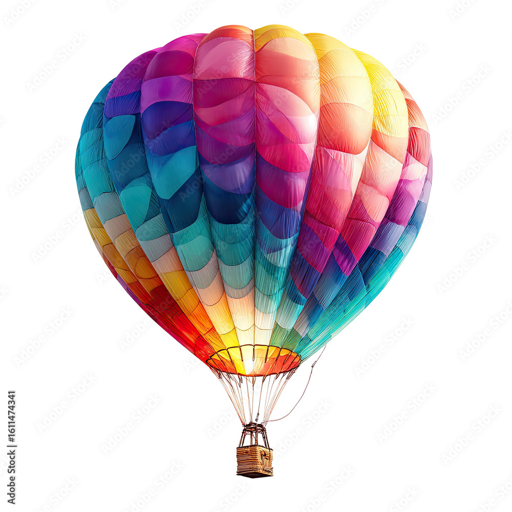 Fototapeta premium Vibrant colorful hot air balloon
