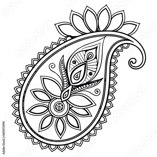 Black Medallion Design