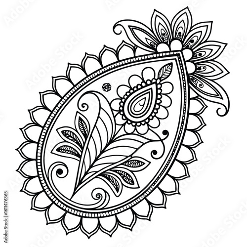 Black Medallion Design