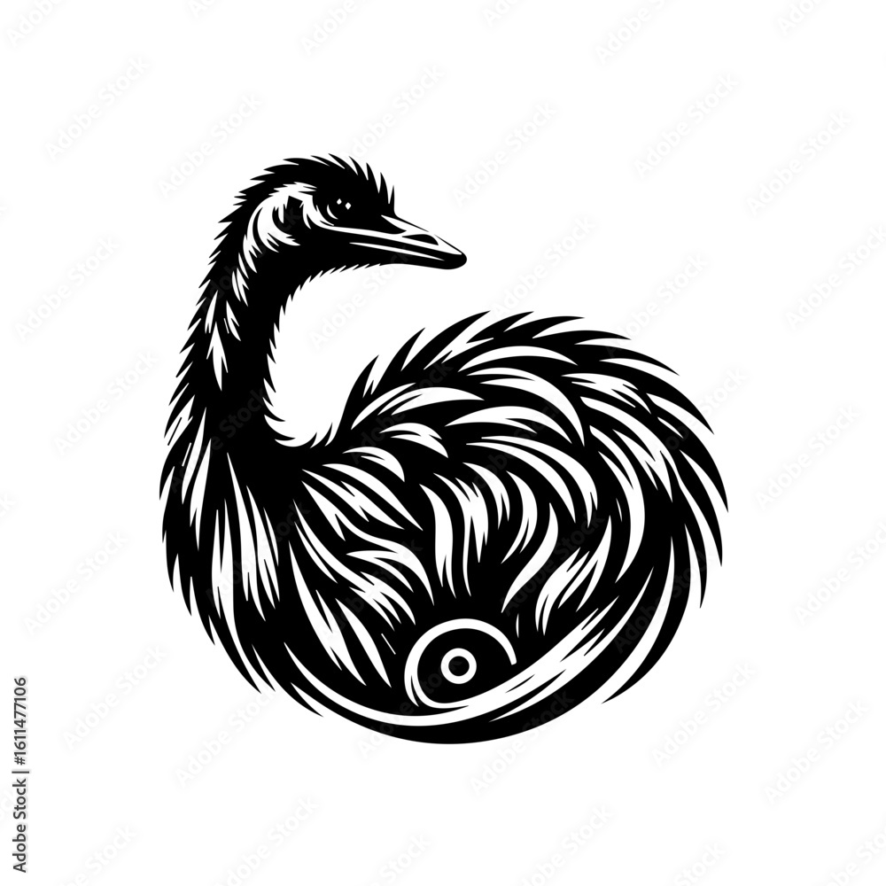 Fototapeta premium sketch of a bird