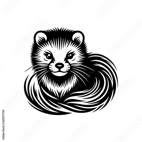 black and white cat