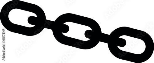 chain silhouette vector, chain link symbol